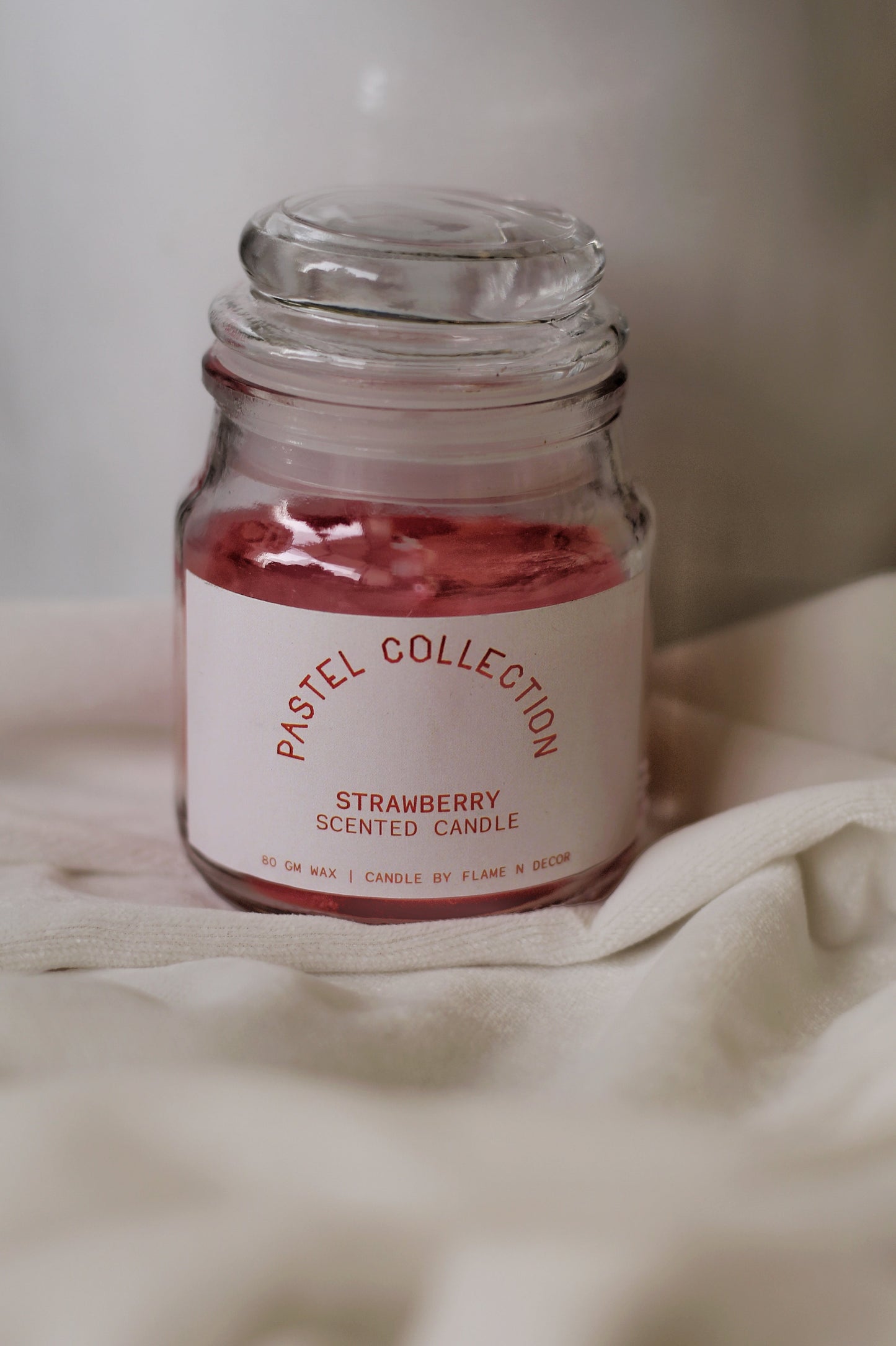 STRAWBERRY COOKIE JAR CANDLE set of 2
