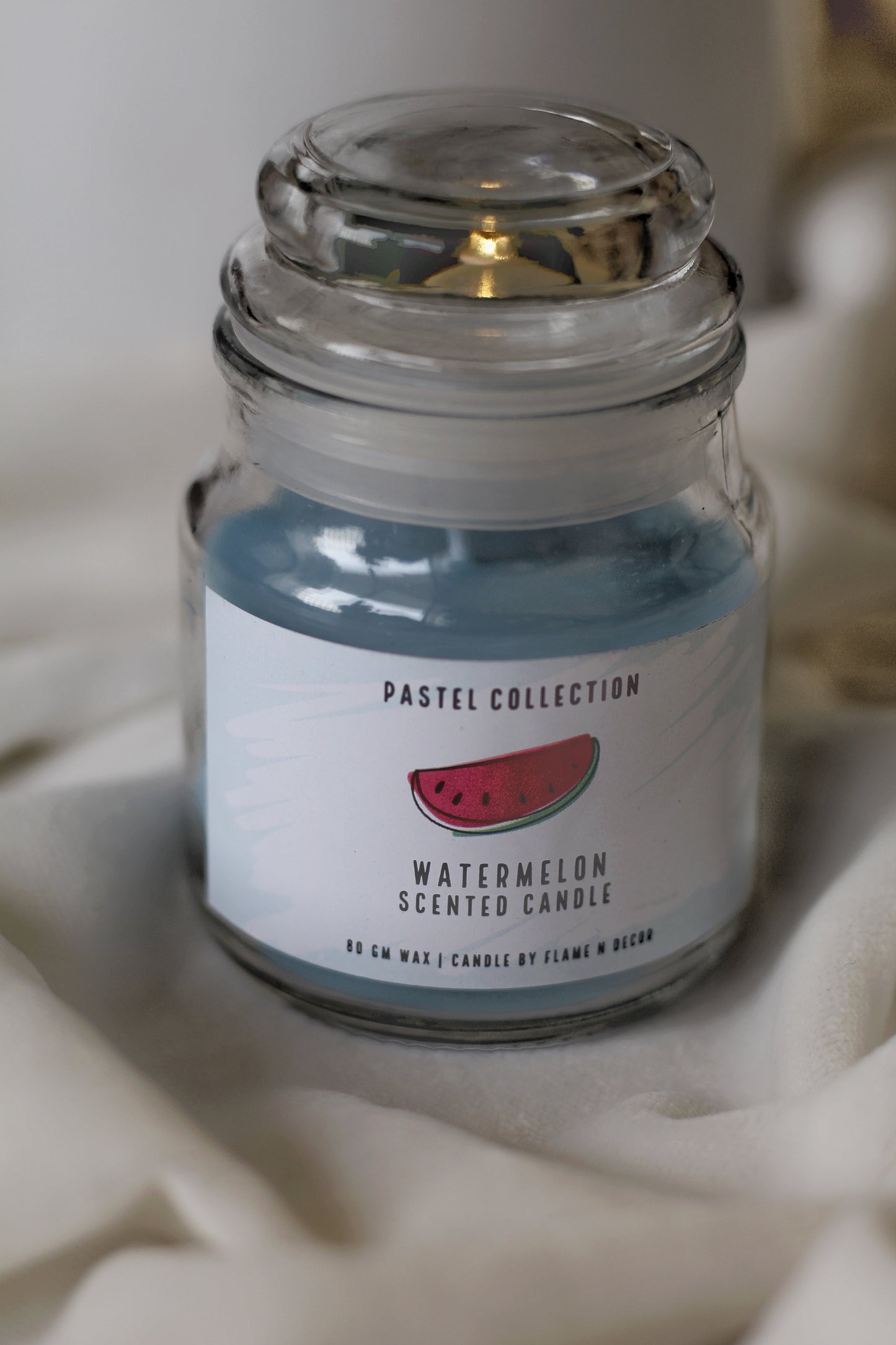 WATERMELON COOKIE JAR CANDLE set of 2