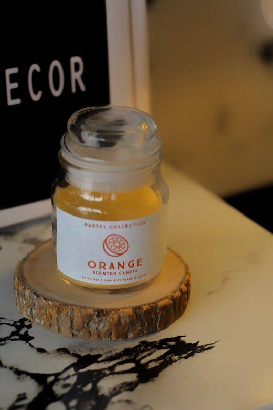 Orange Cookie Jar Candle set of 2