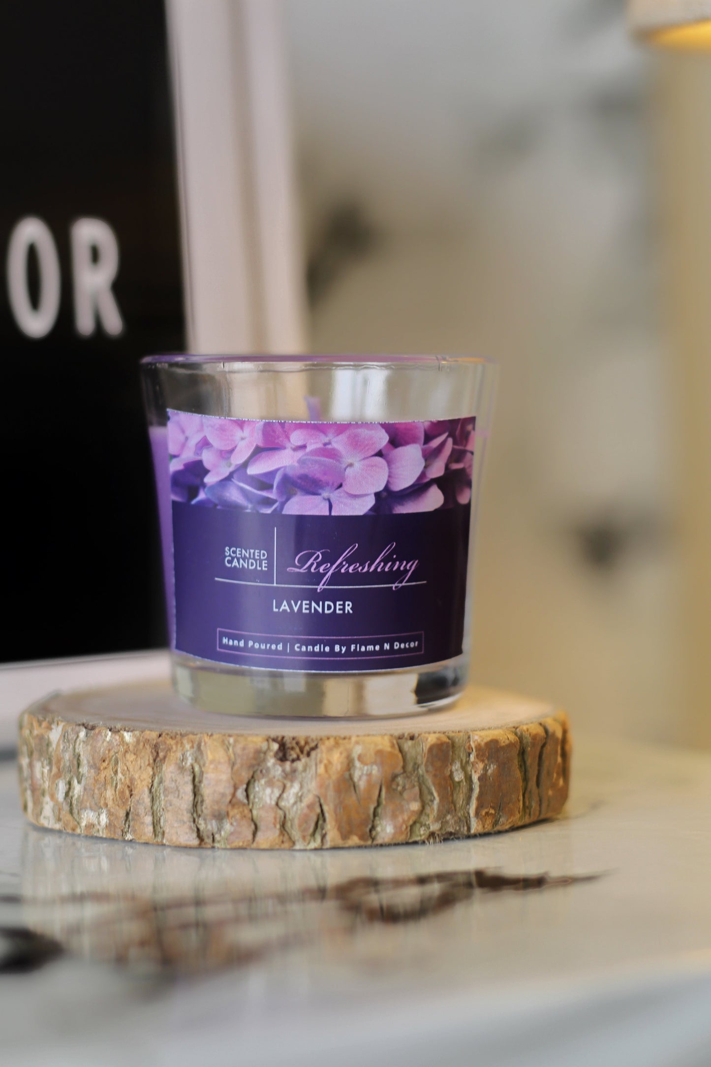 Refreshing Lavender Shot Glass Candle | Soy Candle set of 3