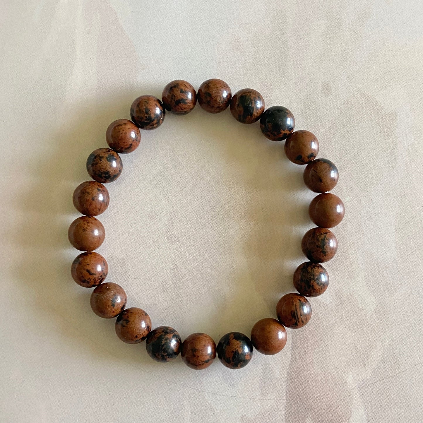 Mahogany Bracelet | Stone Of Protection & Grounding Crystal Stones