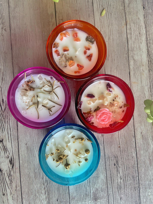 Tinted Mini Votives - Set Of 4 Candles