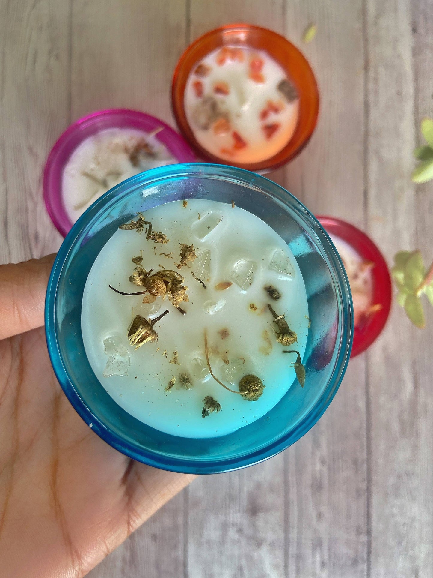 Tinted Mini Votives - Set Of 4 Candles