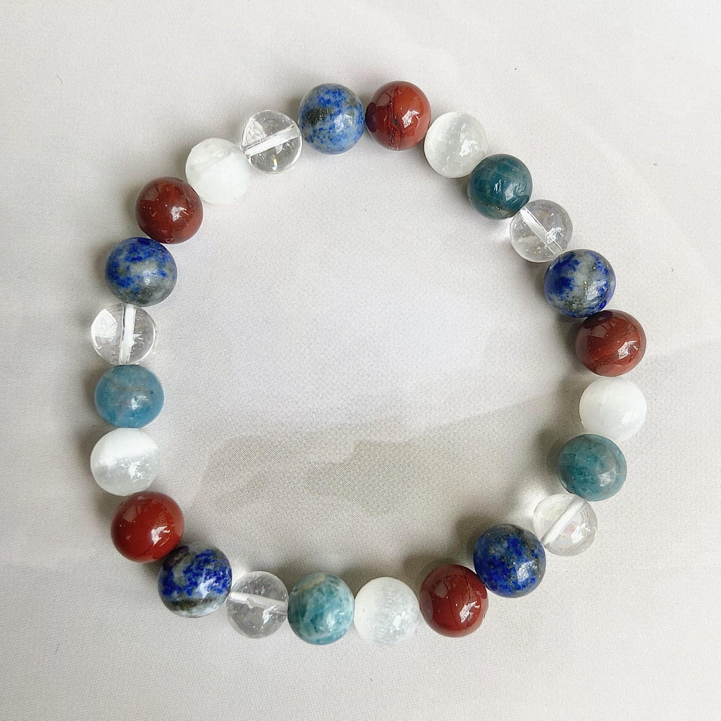 Gemini Zodiac Bead Bracelet Crystal & Stones