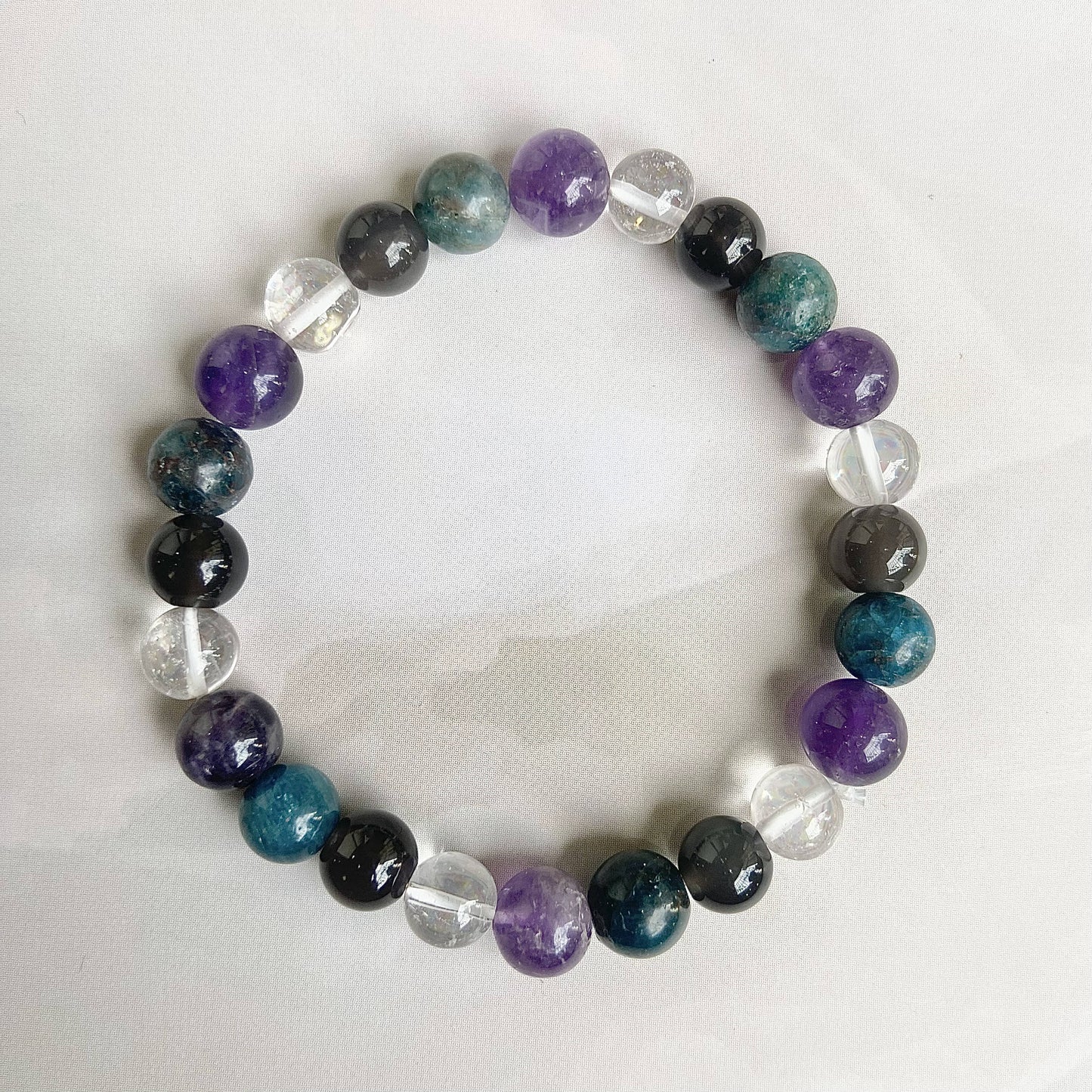 Aries Zodiac Bead Bracelet Crystal & Stones