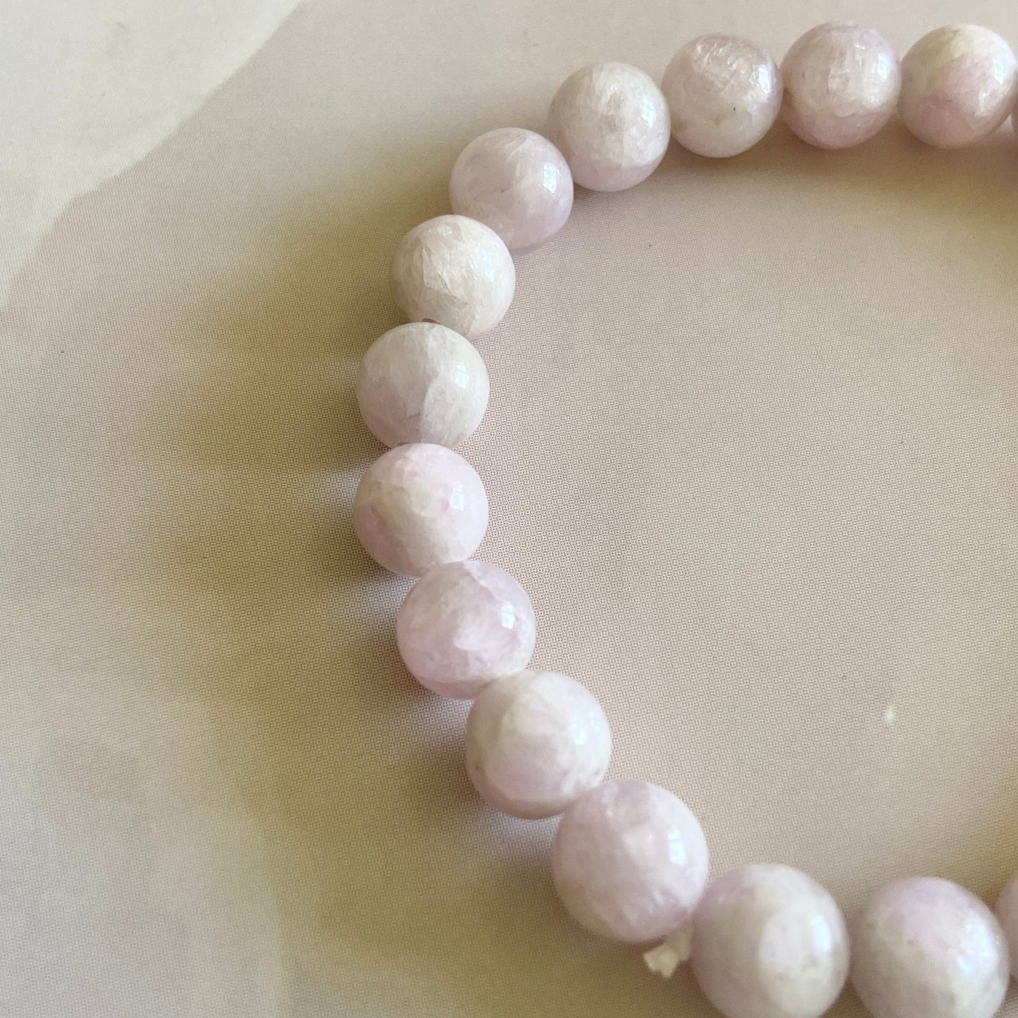 Kunzite Bead Bracelet | Improves Overall Healing Crystal & Stones