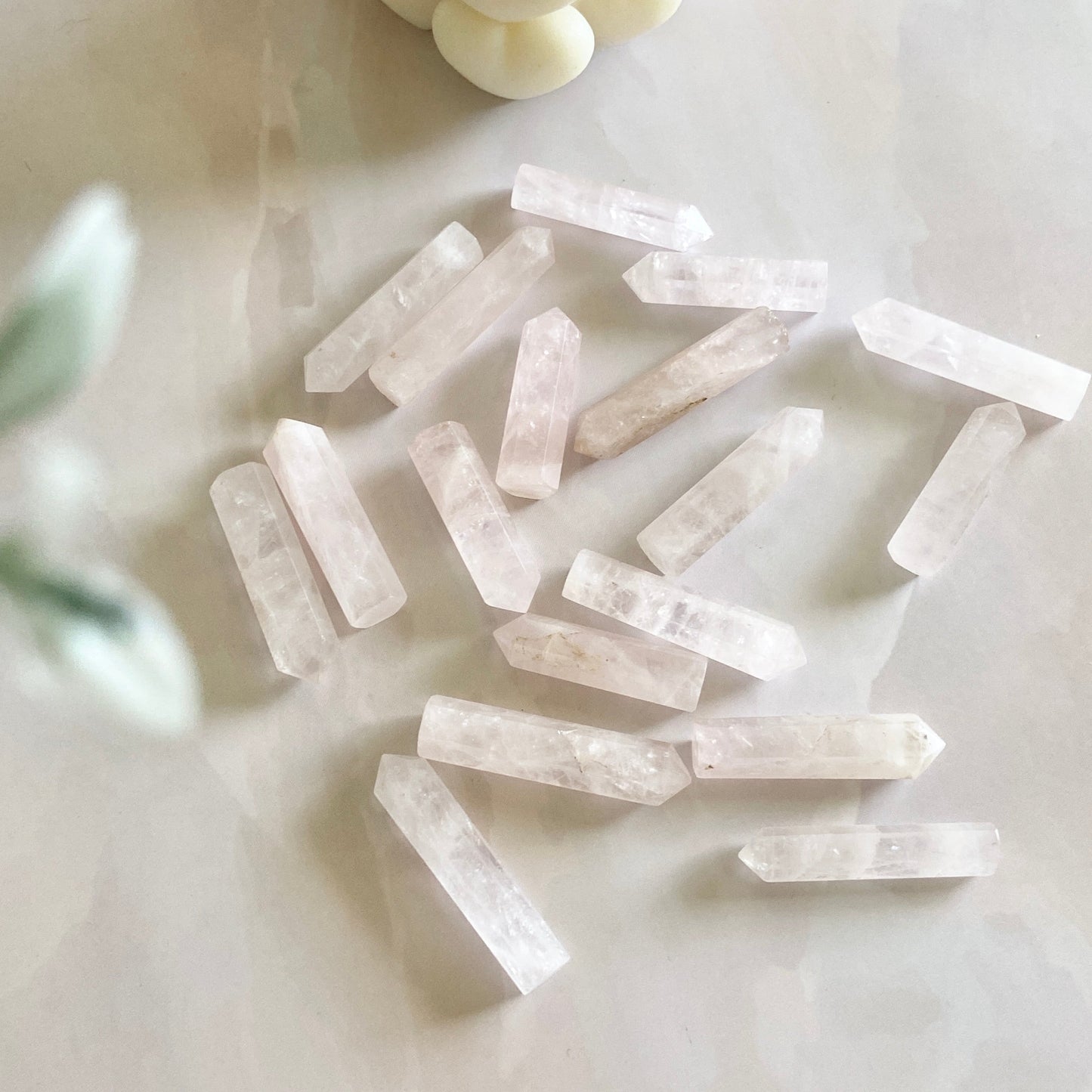 Rose Quartz Mini Pencil Point | Stone Of Love & Self Love Crystal Stones