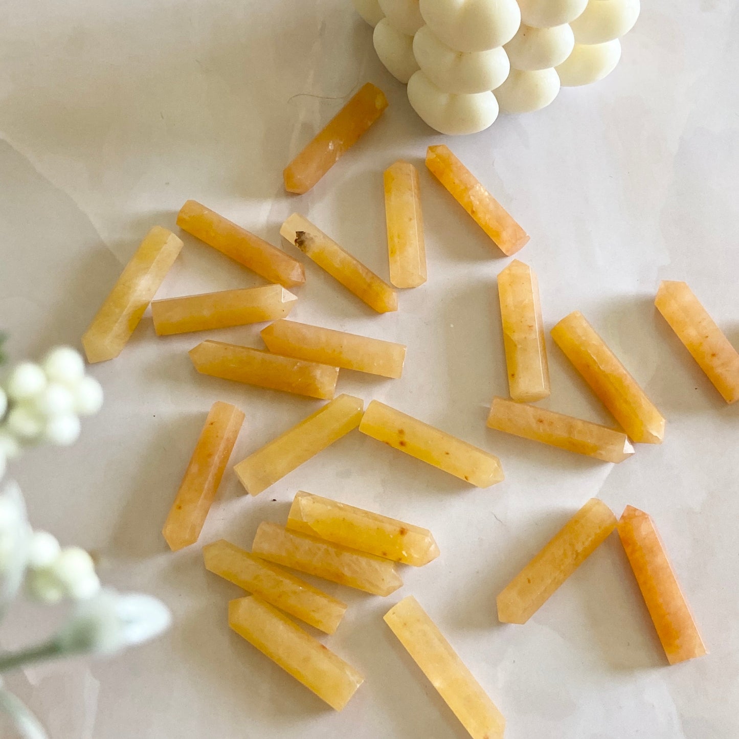 Yellow Aventurine Mini Pencil Point Crystal & Stones