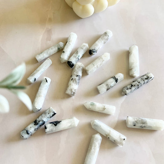 Rainbow Moonstone Mini Pencil Point | Cool Downs The Emotional Stress Crystal & Stones
