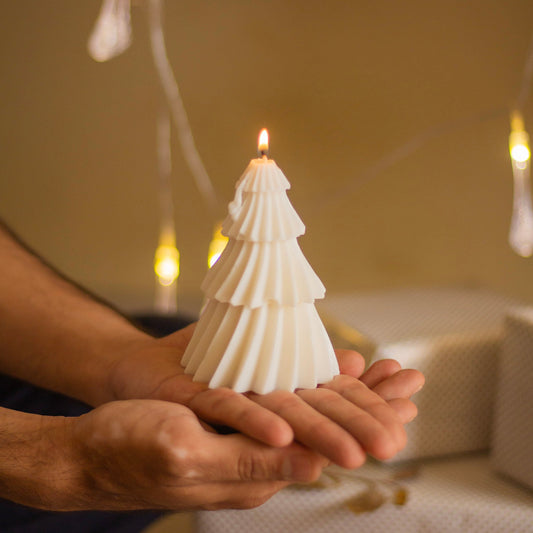 White Decorative Soy Candles | Pack of 3