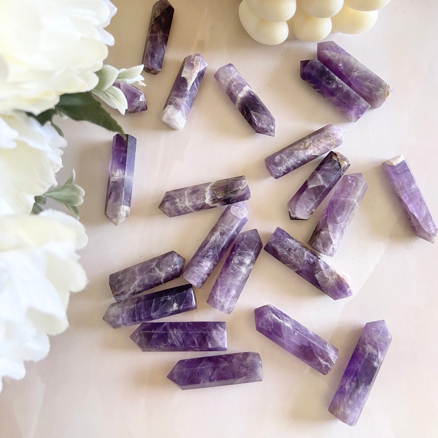 Amethyst Mini Pencil Point Crystal & Stones