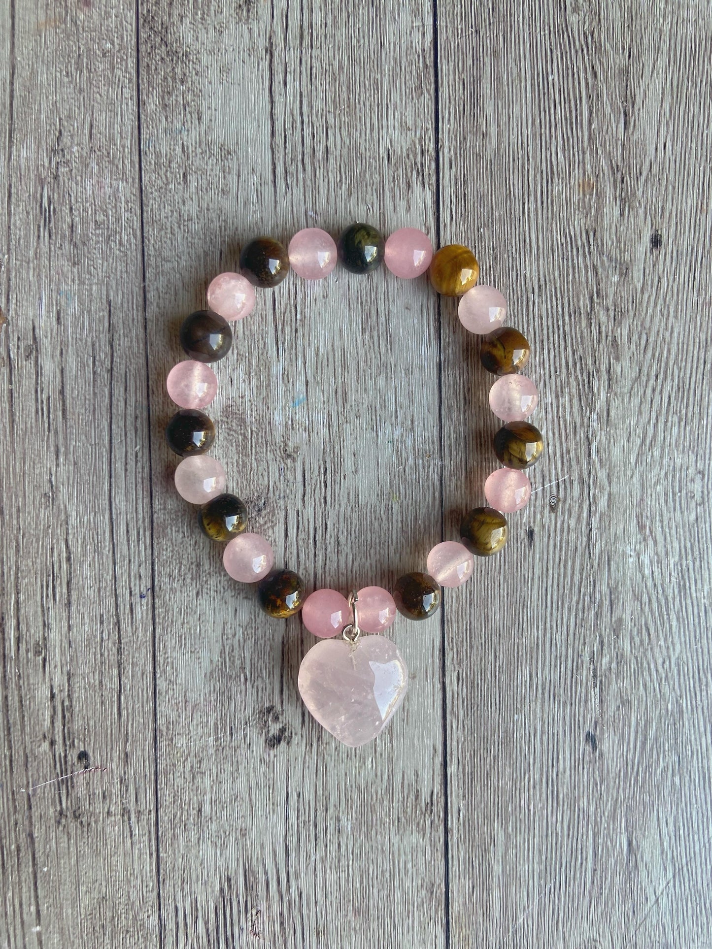 Bracelet For Love Self & Protection | Associated With Heart Chakra Crystal Stones