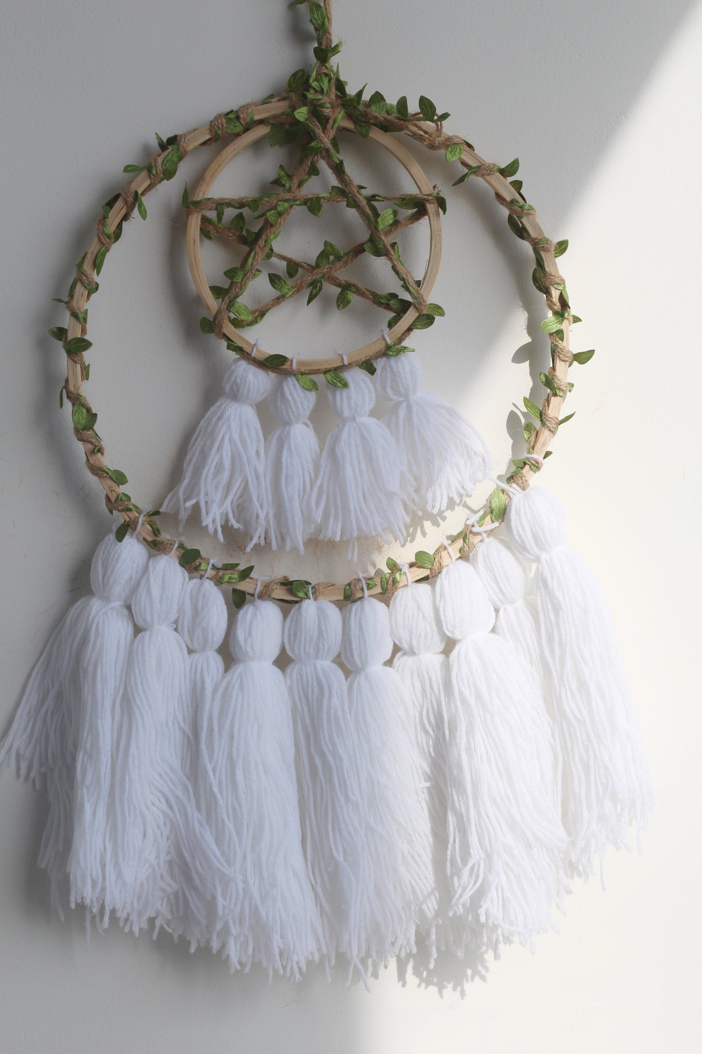 Wall Hanging Dreamcatcher With Pentacle Symbol