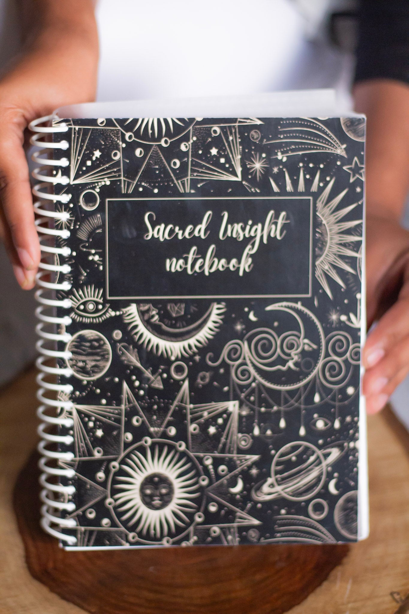 Sacred Insight Spiral Notebook With Witchy Essential Information Altarware | Altar