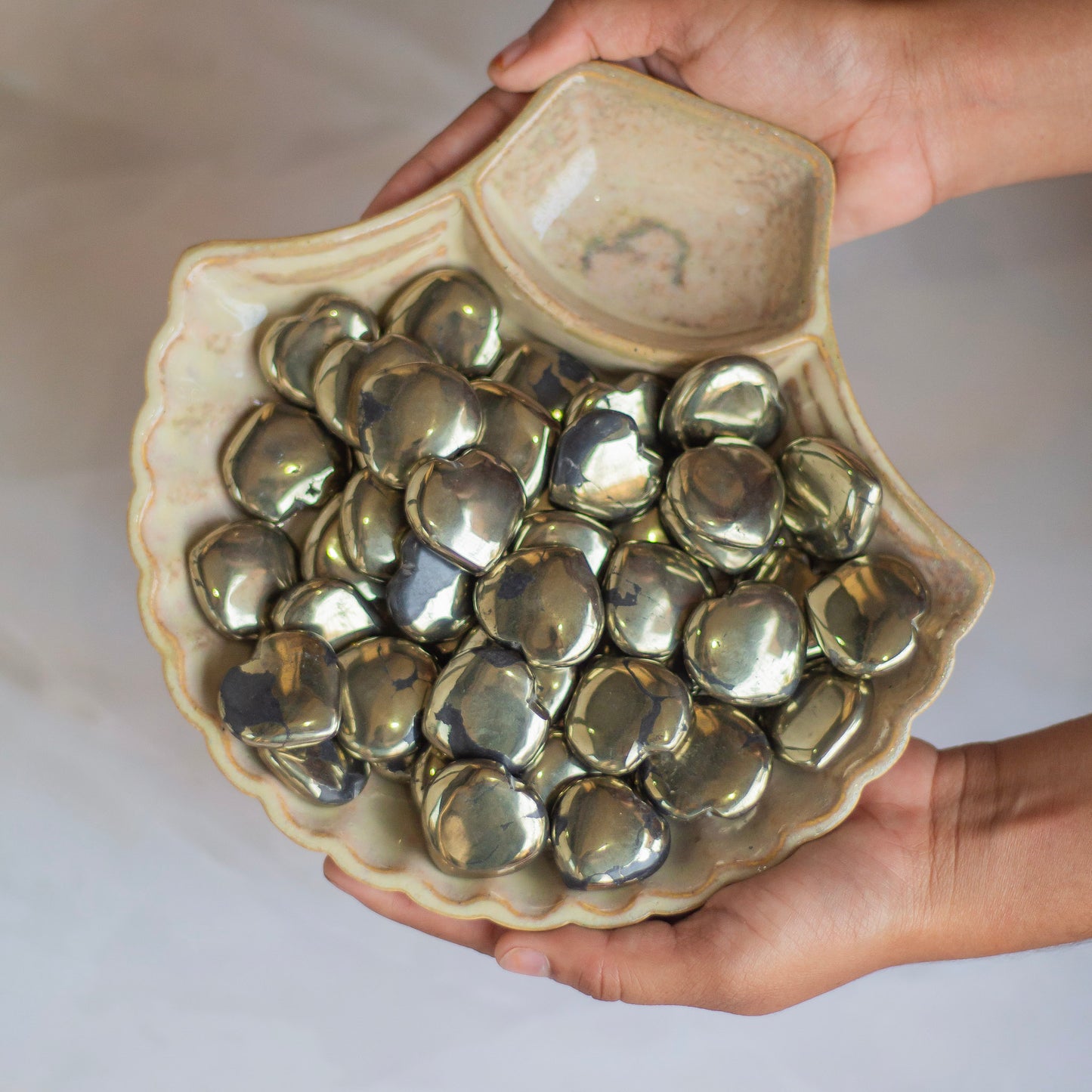 Pyrite mini Heart | Financial Abundance & Protection