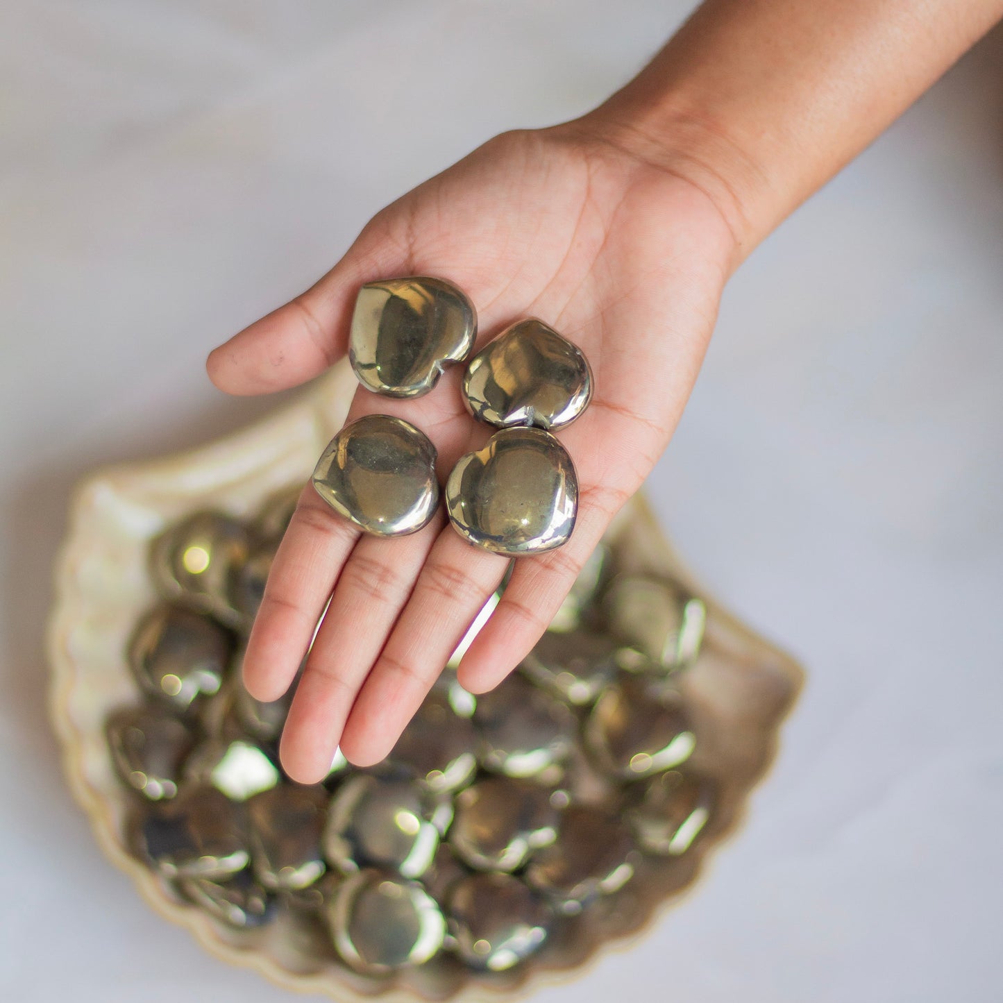 Pyrite mini Heart | Financial Abundance & Protection