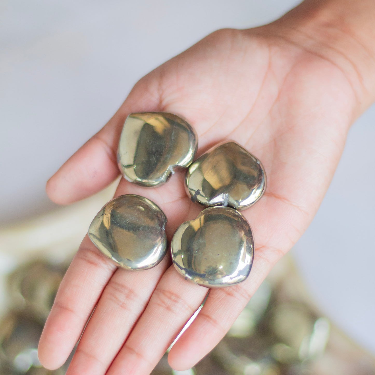 Pyrite mini Heart | Financial Abundance & Protection