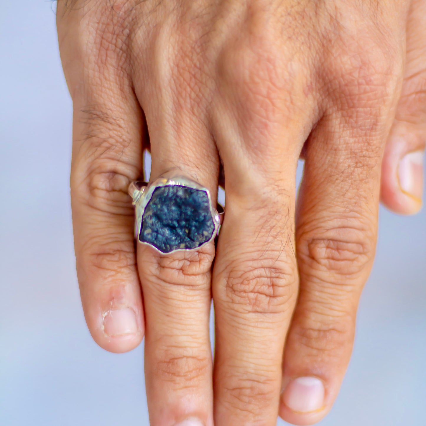 Tektite fine Silver Ring | Telepathic abilities
