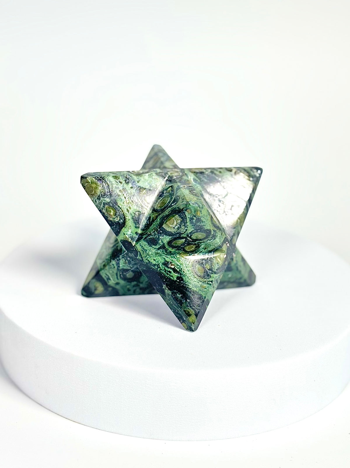 Kambaba Jasper Large Merkaba Carving