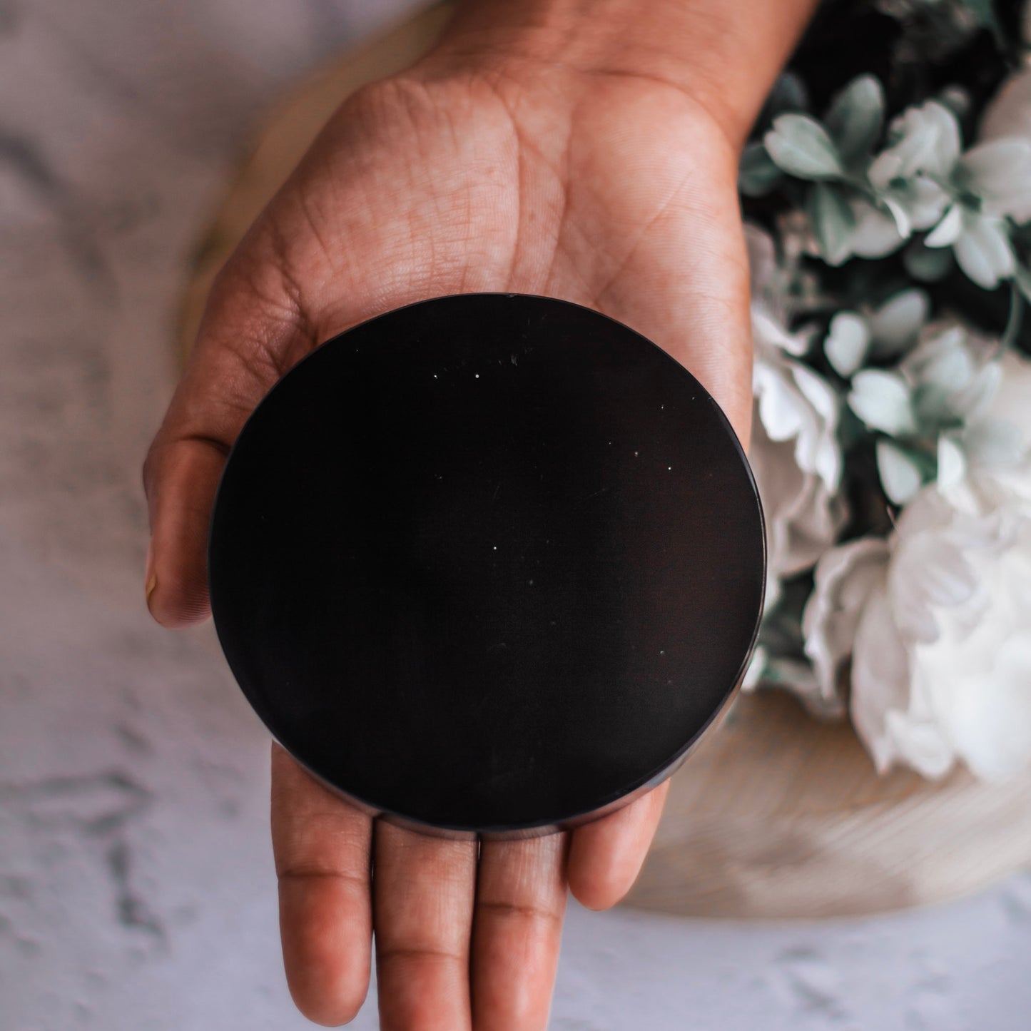 Black Obsidian Scrying Mirror without Stand | Scrying Tool