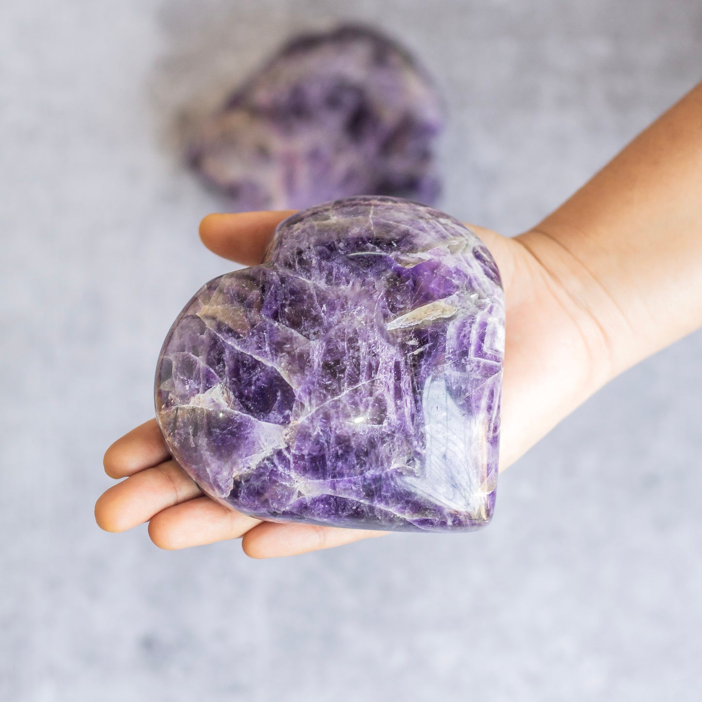 Amethyst XXL Heart | Helps activating Third Eye & Psychic abilities