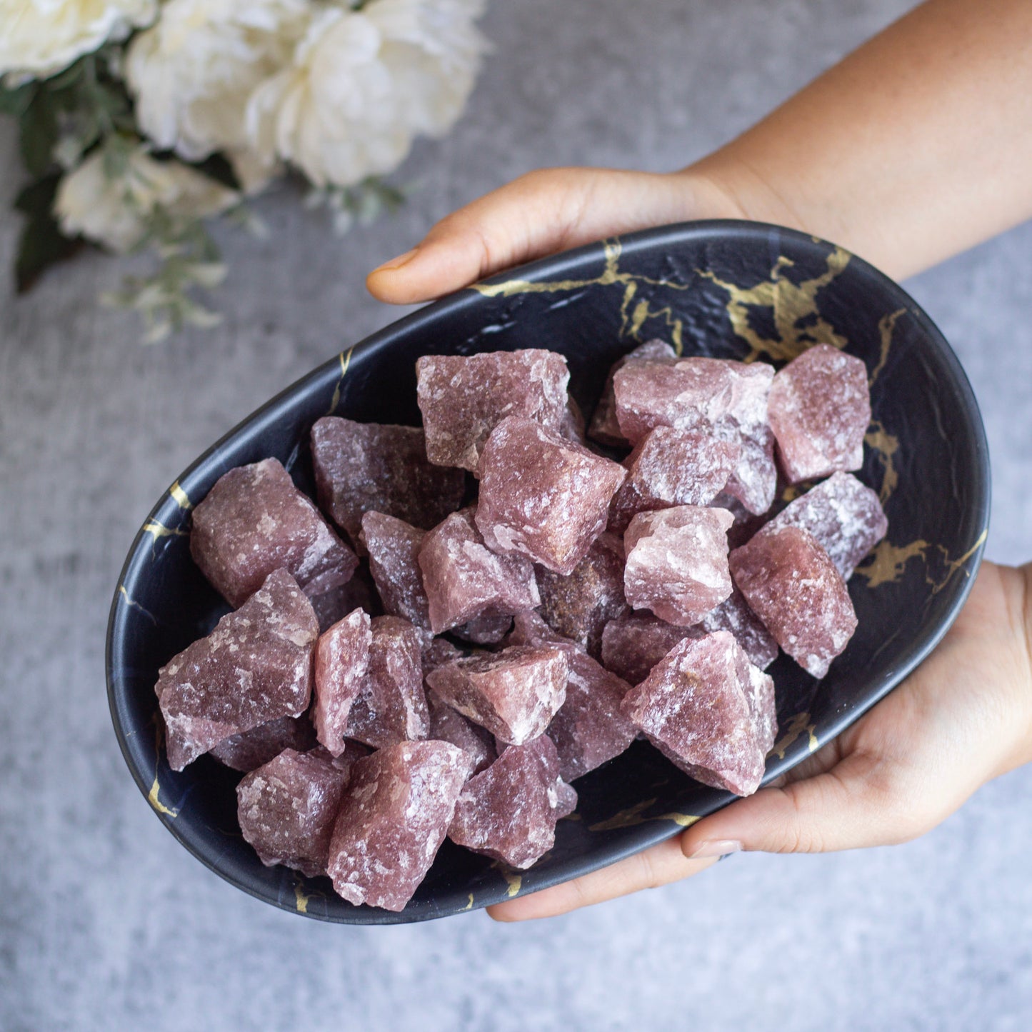 Raw Strawberry Quartz - Pack of 2 | Promotes Happiness & Joy