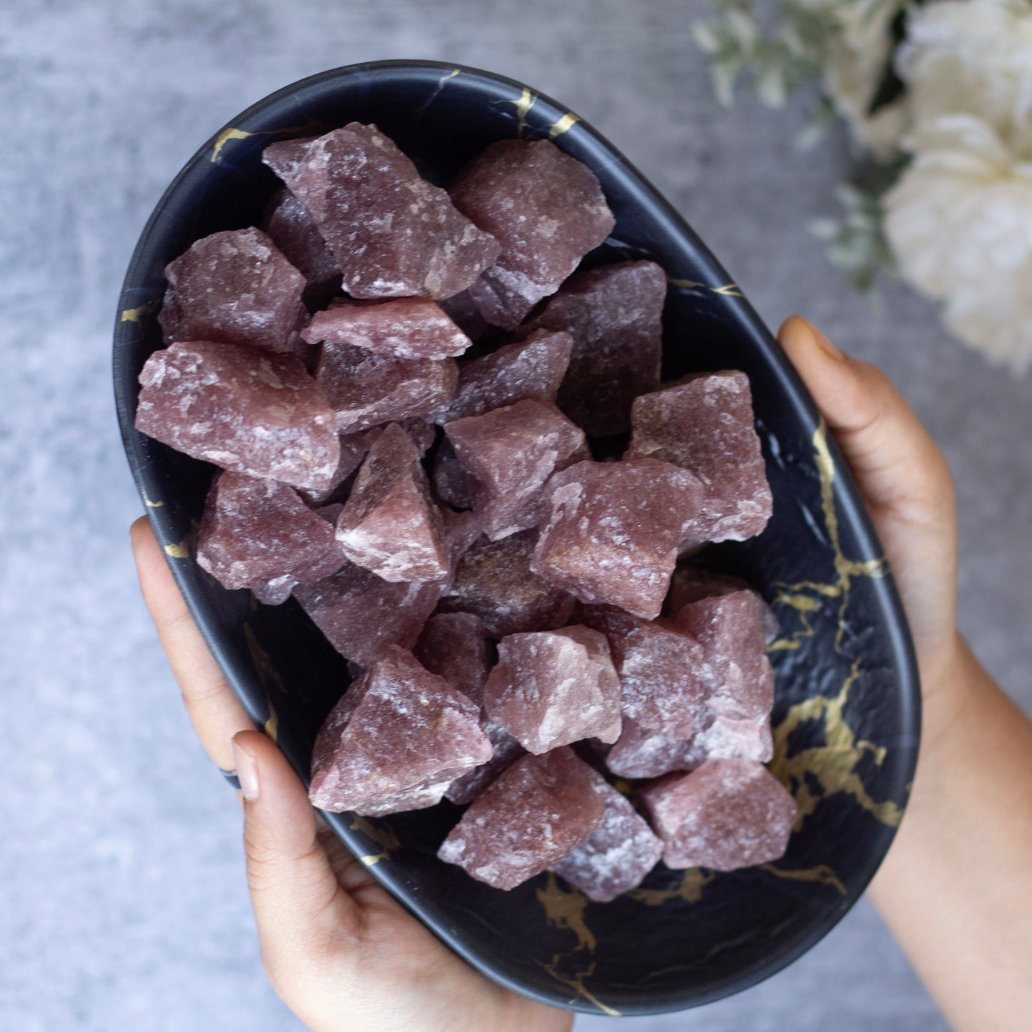 Raw Strawberry Quartz - Pack of 2 | Promotes Happiness & Joy