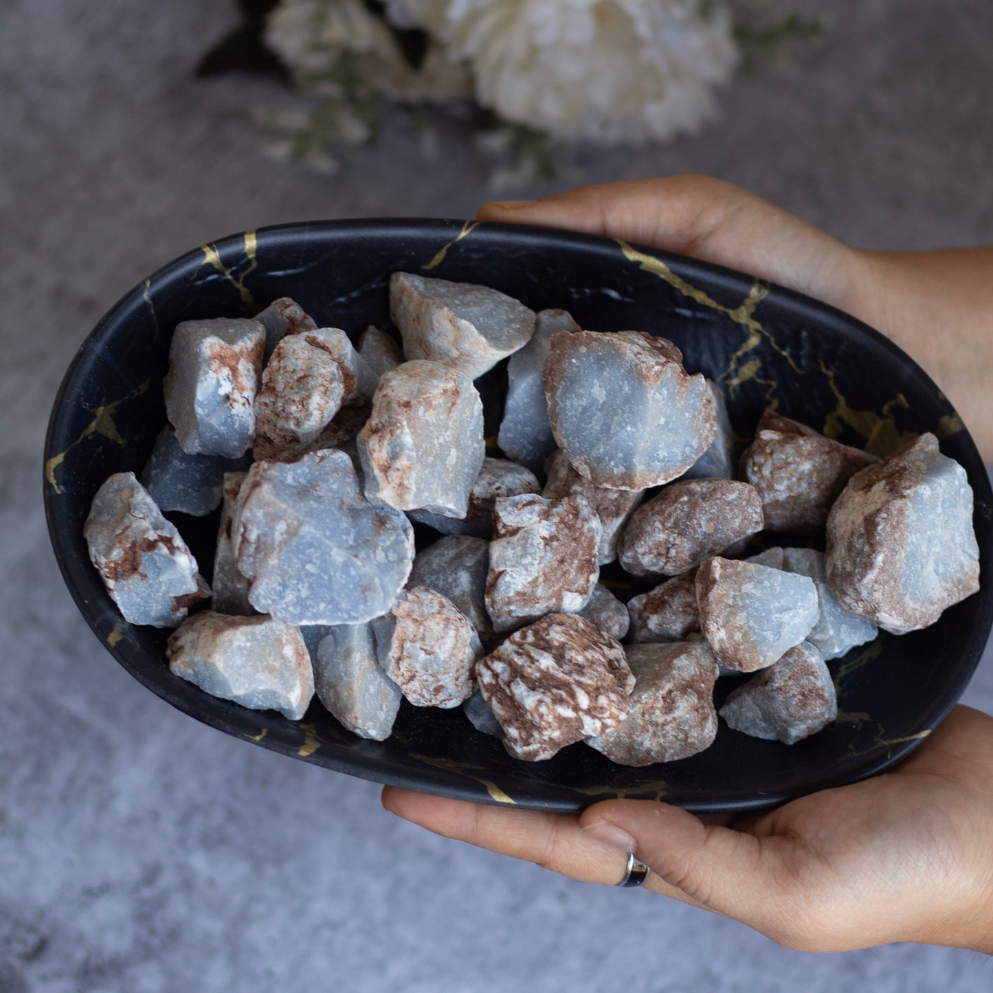 Raw Angelite Stone - Pack of 2 | Stone to Connect with Spirit Guides