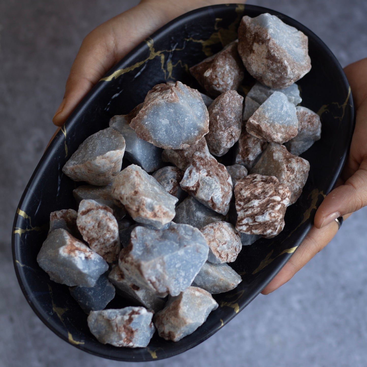 Raw Angelite Stone - Pack of 2 | Stone to Connect with Spirit Guides