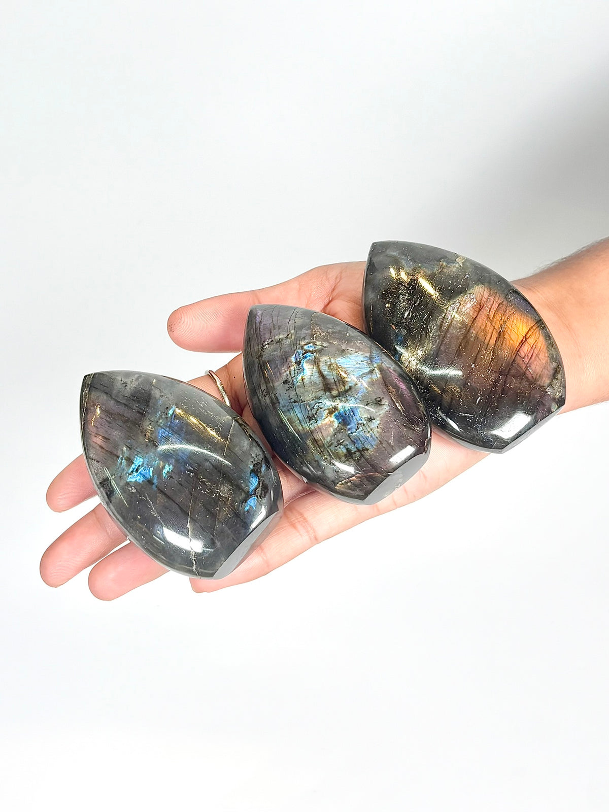 Natural Labradorite Flame - Pink, Purple & Blue Flash