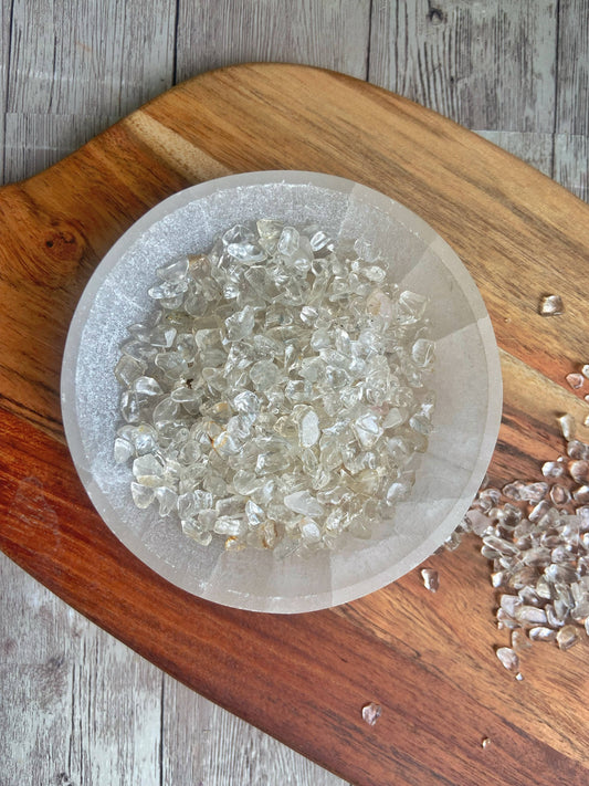 Clear Quartz Chips - 50 Gm Crystal & Stones