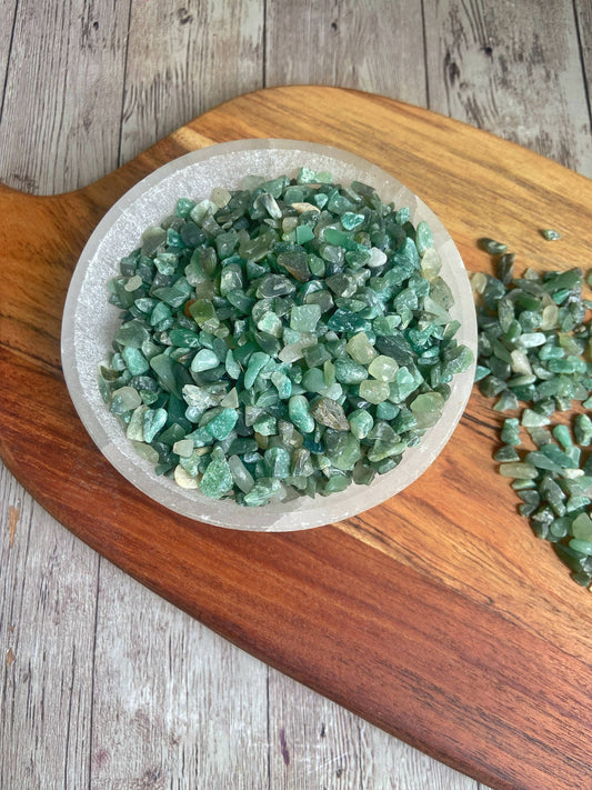Green Aventurine Chips - 50 Gm Crystal & Stones