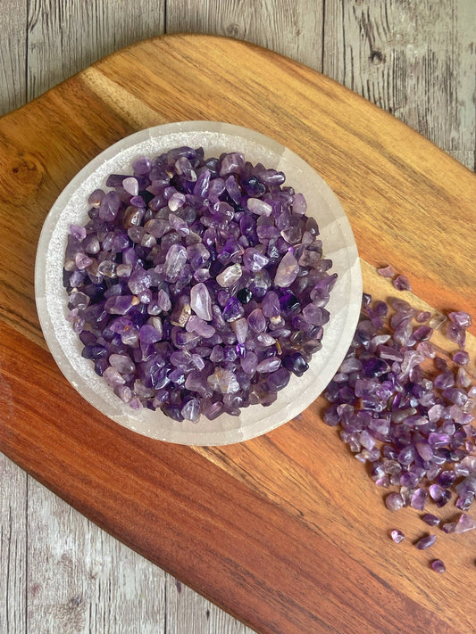 Amethyst Chips - 50 Gm Crystals & Stones