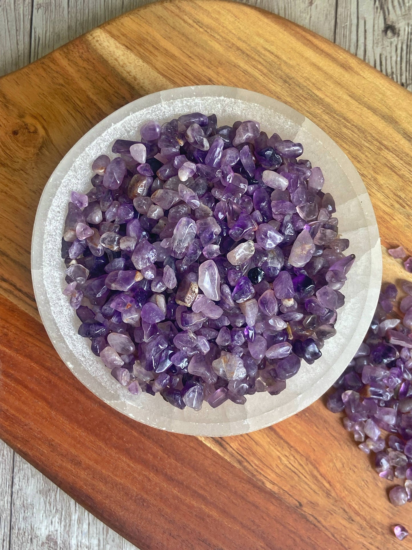 Amethyst Chips - 50 Gm Crystals & Stones