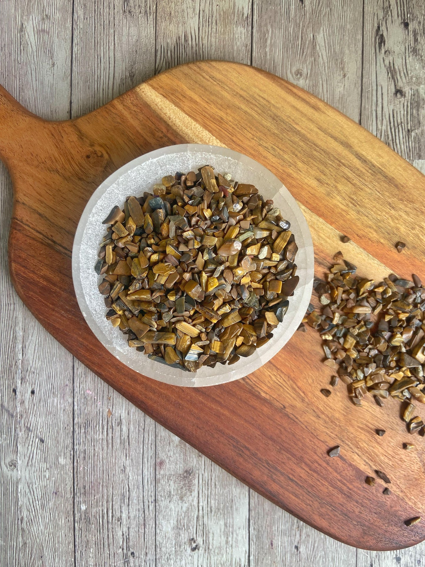 Tigers Eye Chips - 50 Gm Crystal & Stones