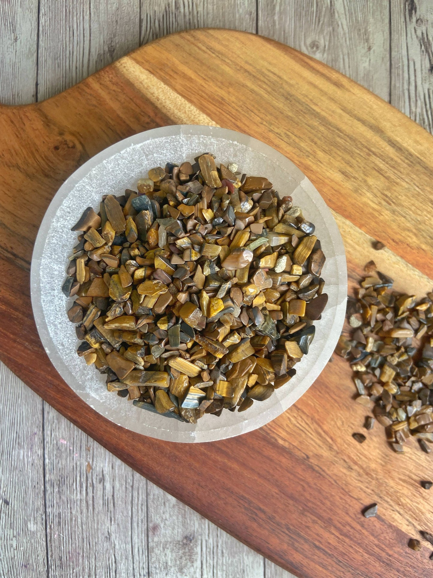 Tigers Eye Chips - 50 Gm Crystal & Stones