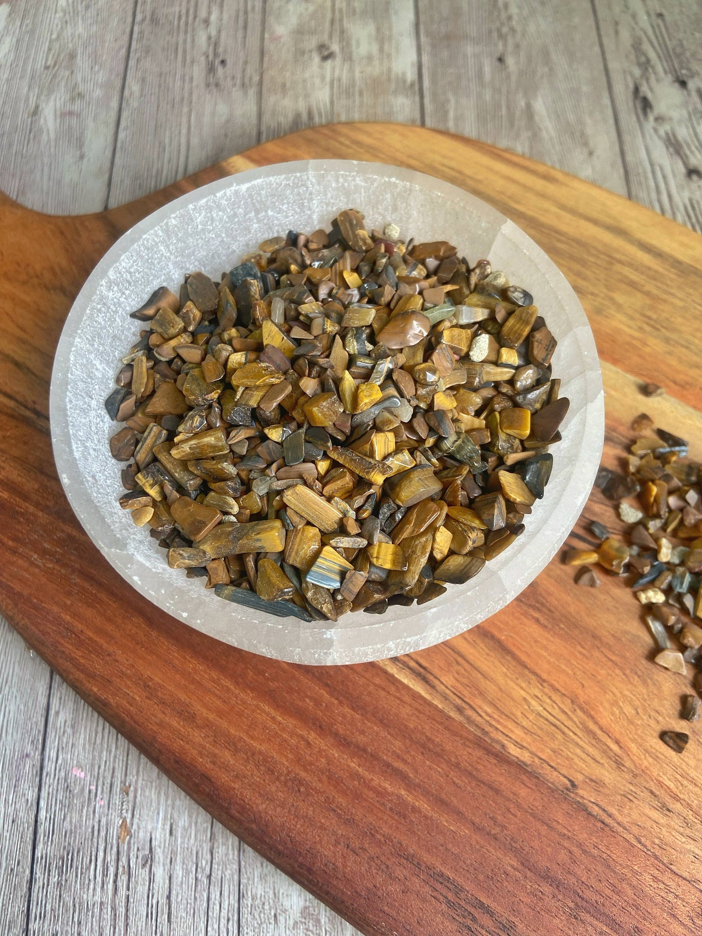 Tigers Eye Chips - 50 Gm Crystal & Stones