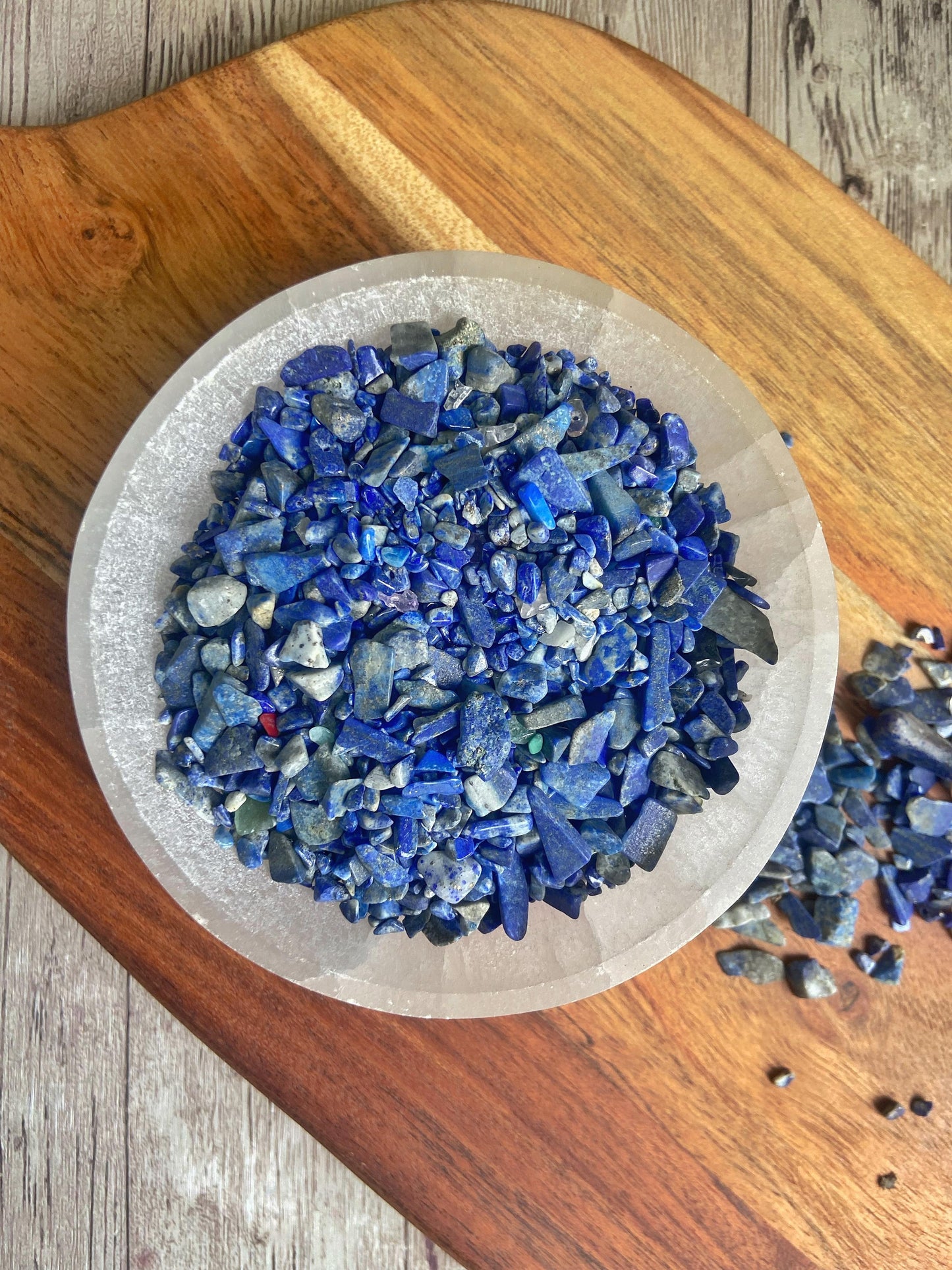 Lapis Lazuli Chips - 50 Gm Crystal & Stones