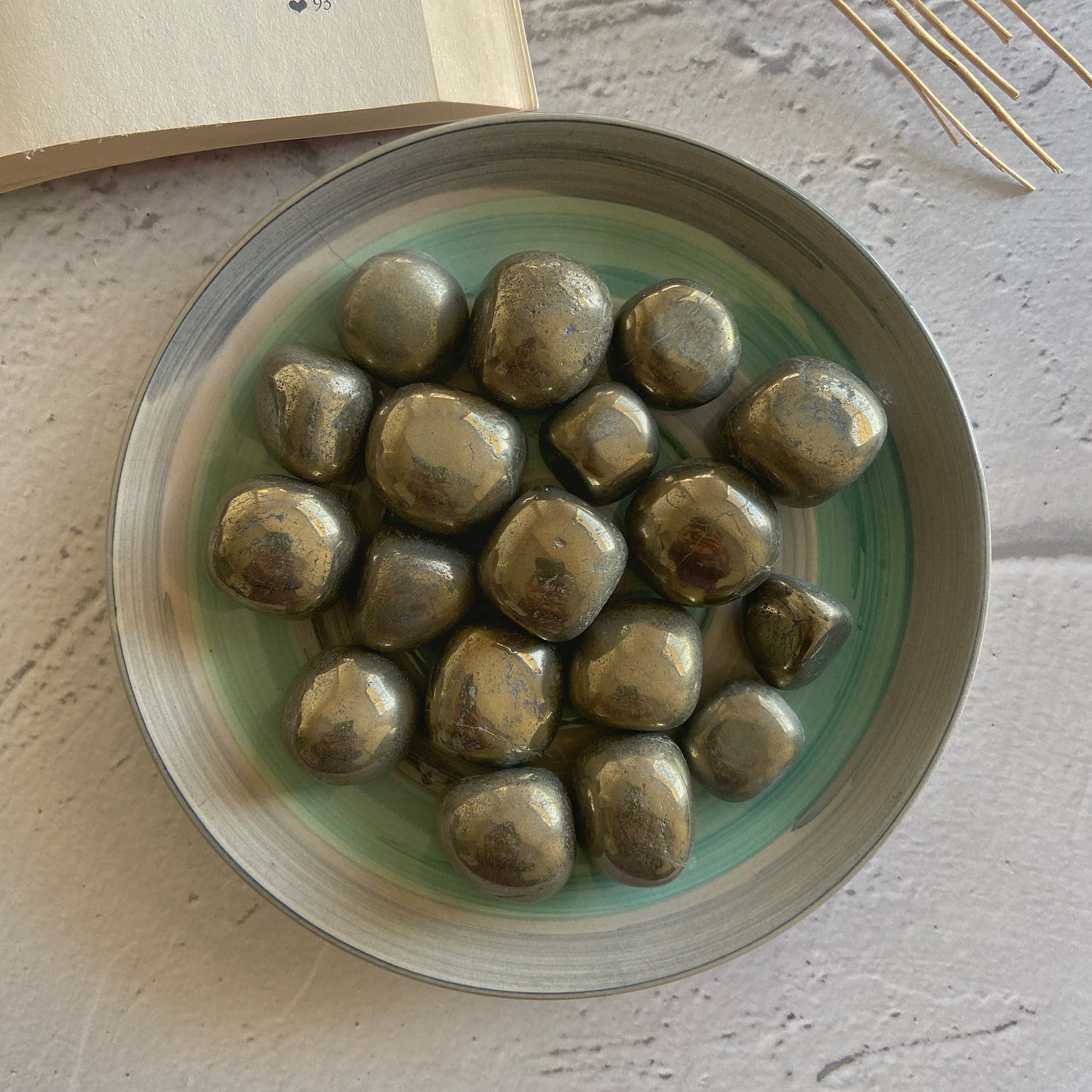 High Quality Pyrite Tumble Stone | For Financial Abundance Crystal & Stones