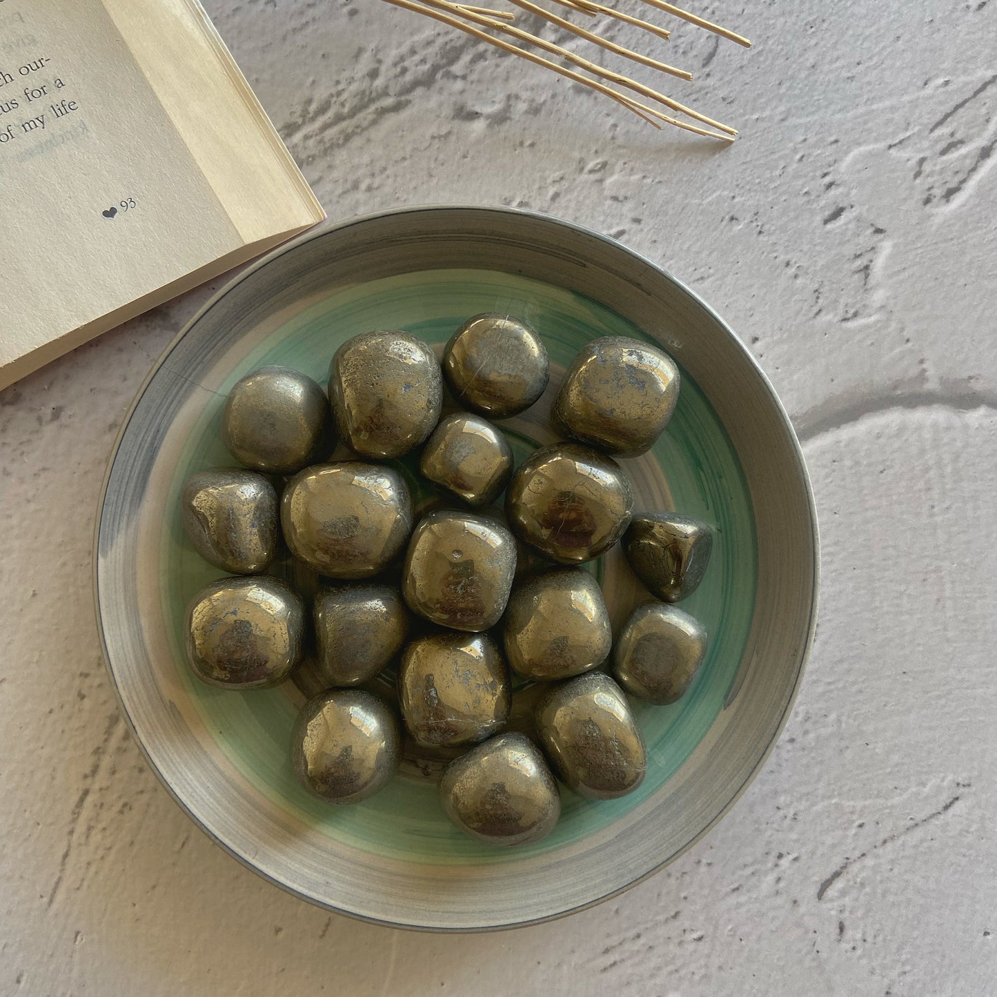 High Quality Pyrite Tumble Stone | For Financial Abundance Crystal & Stones