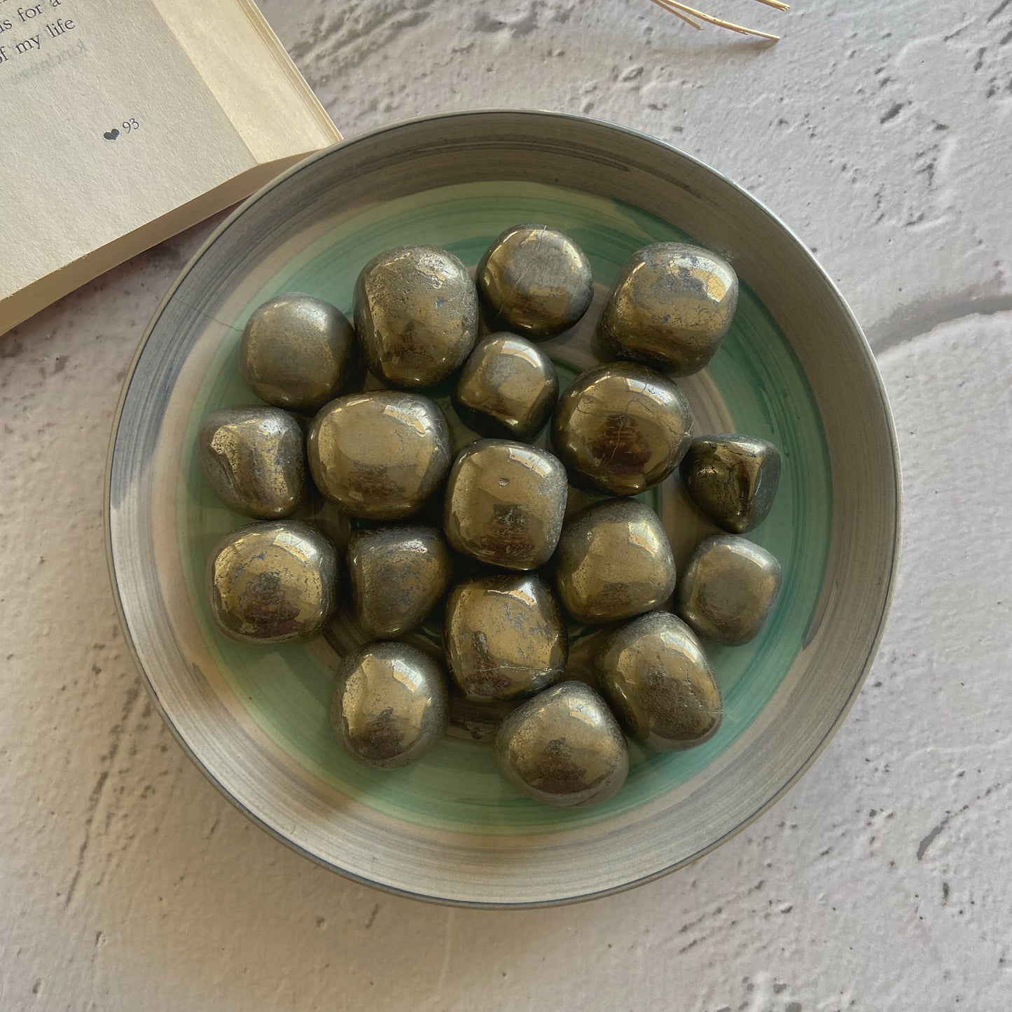 High Quality Pyrite Tumble Stone | For Financial Abundance Crystal & Stones