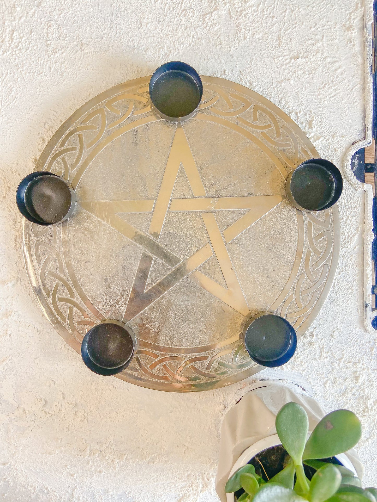 Candle Holder Metal Plate Altarware | Altar