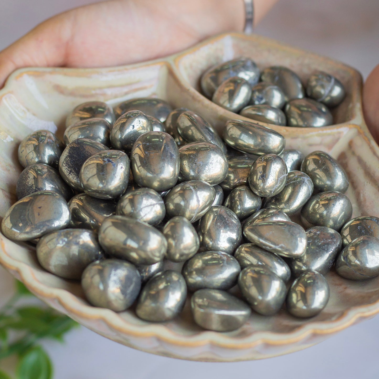 Superior Quality Pyrite Tumble | Stone for financial abundance