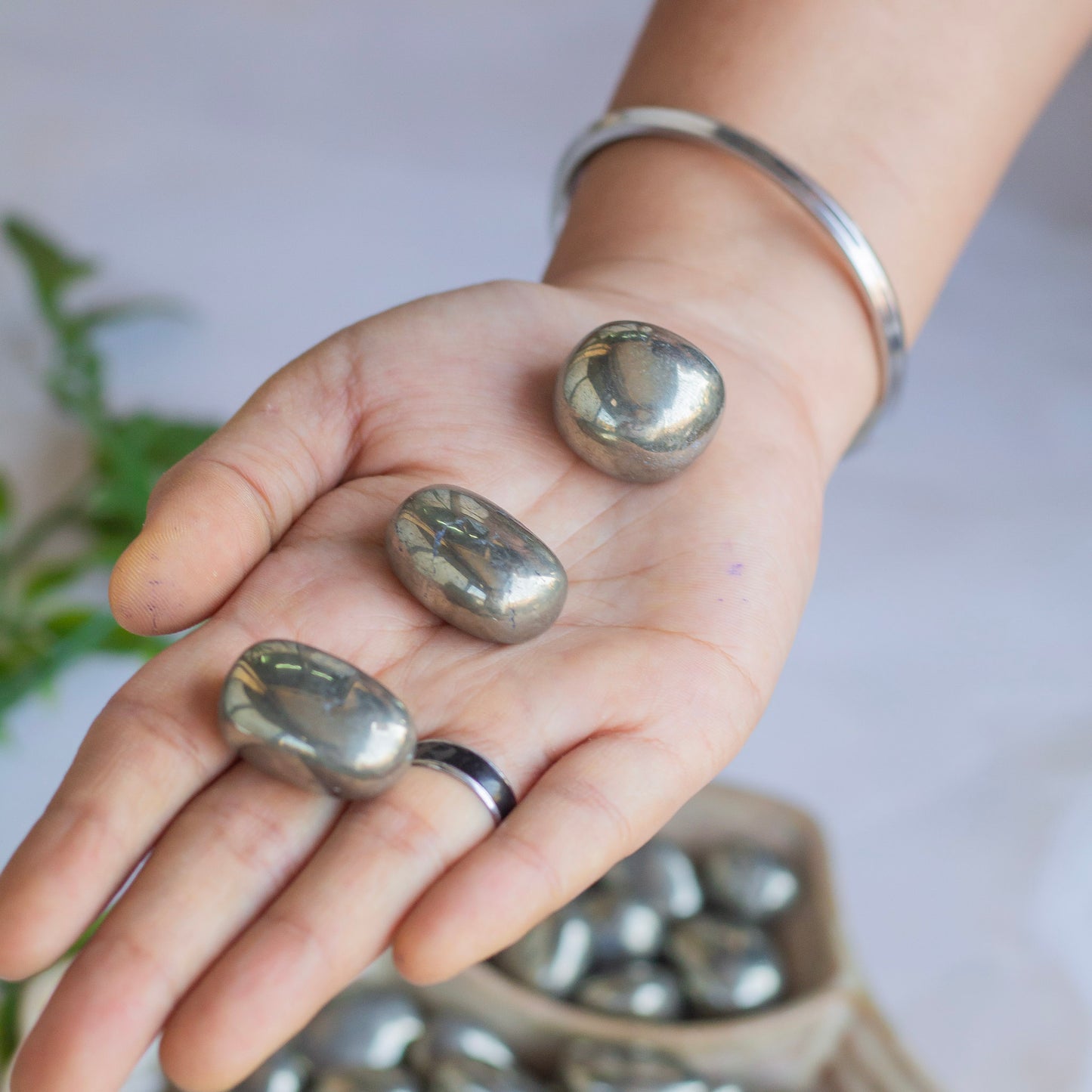 Superior Quality Pyrite Tumble | Stone for financial abundance