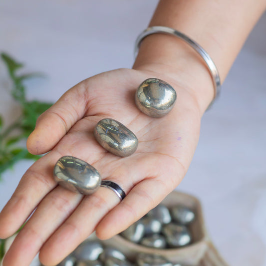 Superior Quality Pyrite Tumble | Stone for financial abundance