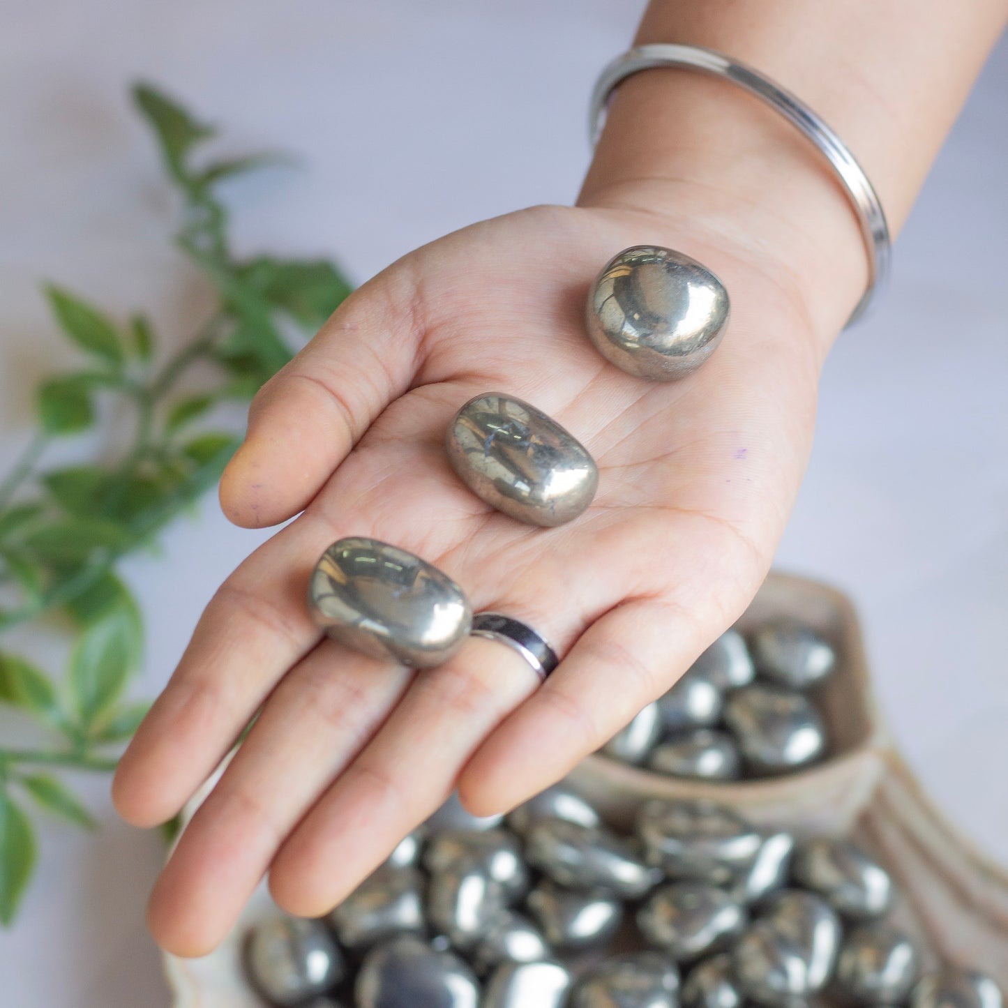 Superior Quality Pyrite Tumble | Stone for financial abundance