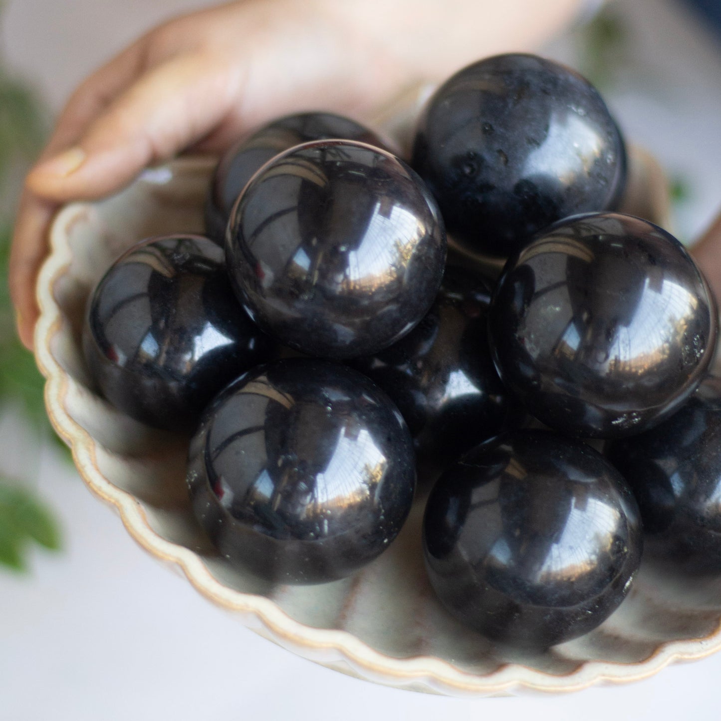 Black Tourmaline Spheres | Stone of Protection