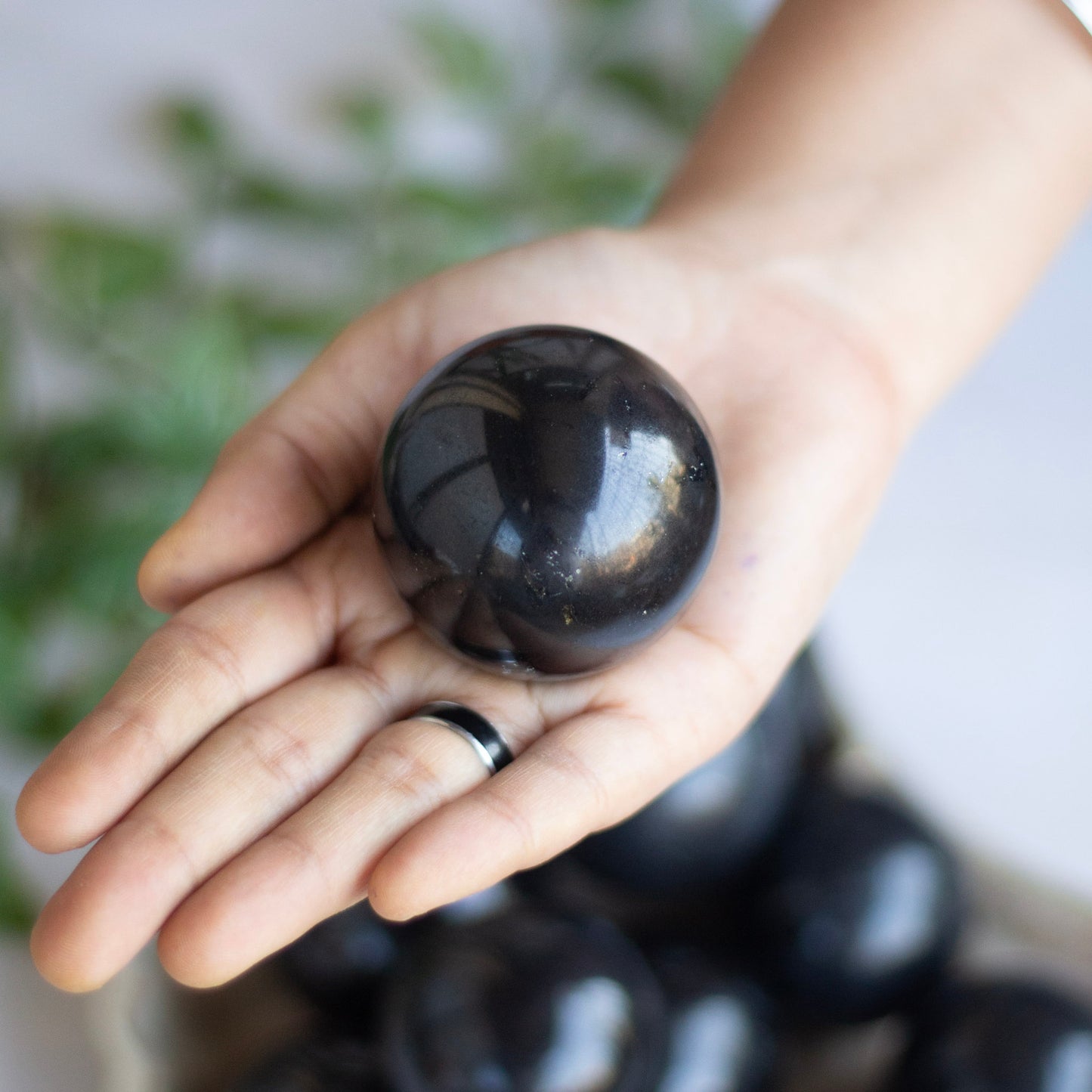 Black Tourmaline Spheres | Stone of Protection