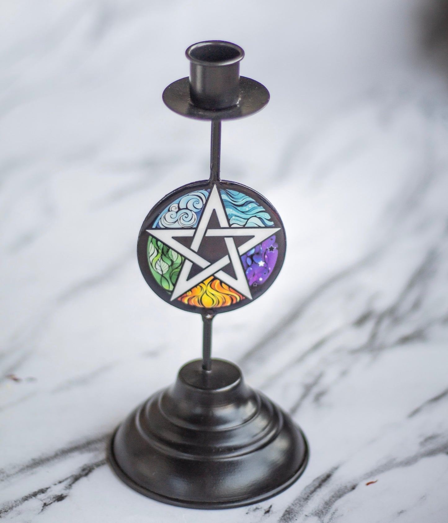 Elemental Pentalce Print Candle Holder | Altarware