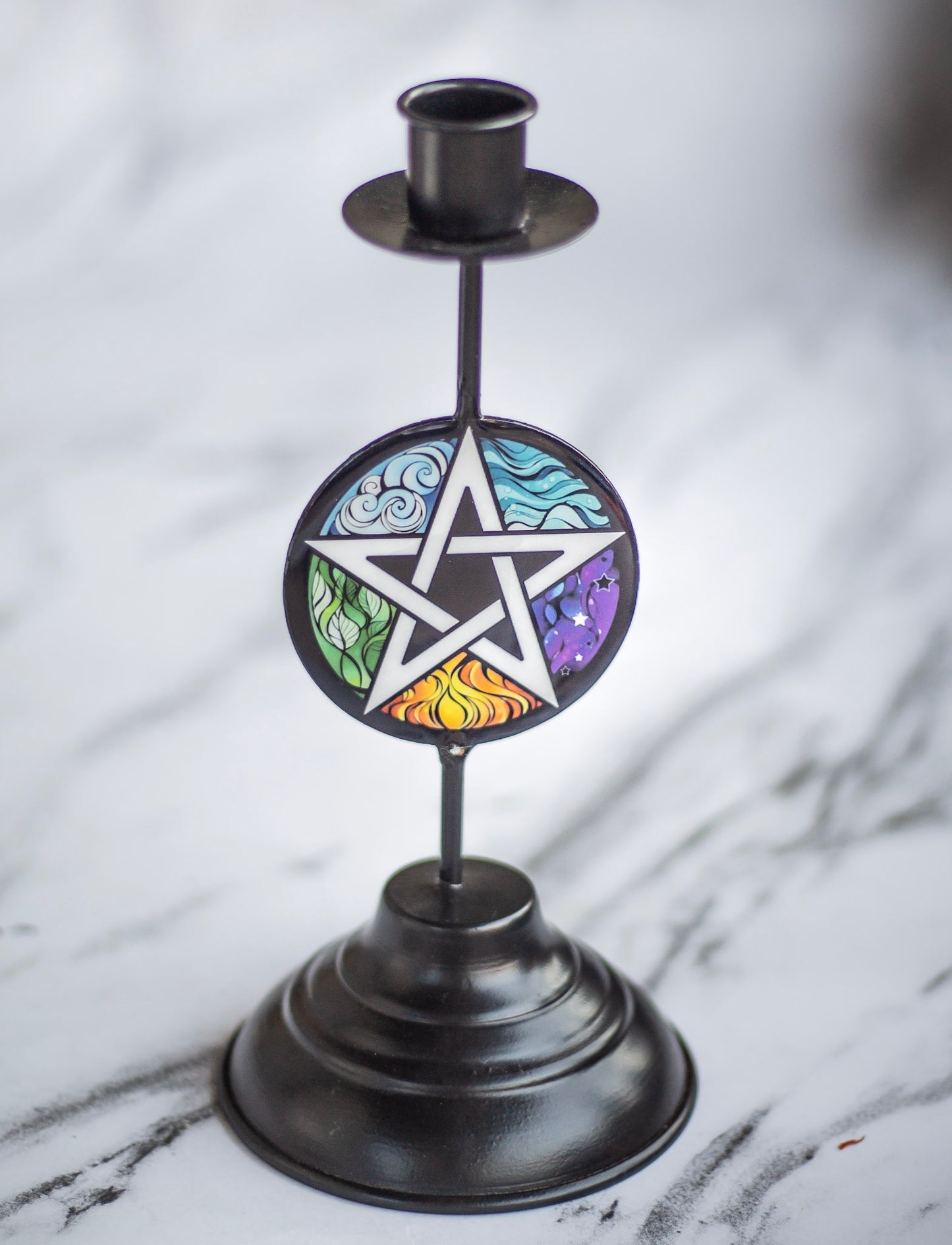 Elemental Pentalce Print Candle Holder | Altarware